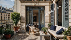 City Apartment Terrace with Elegant French Charm
