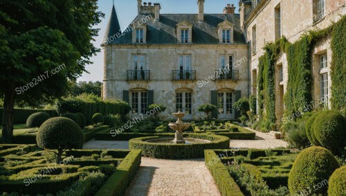 Grand French Country Estate with Beautiful Gardens