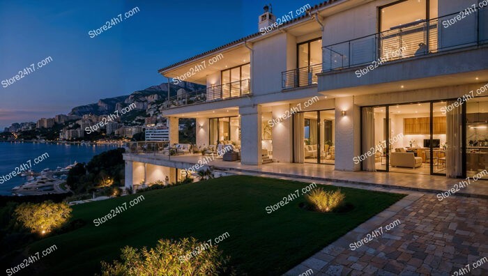 Villa Overlooking Monaco's Mediterranean Coastline