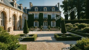 French Country Mansion with Stunning Gardens and Architecture