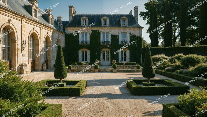 French Country Mansion with Stunning Gardens and Architecture