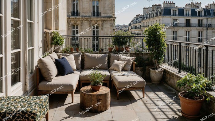 Luxurious City Terrace in the Heart of France