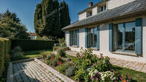 Charming French Suburban Home with Beautiful Garden Near Paris