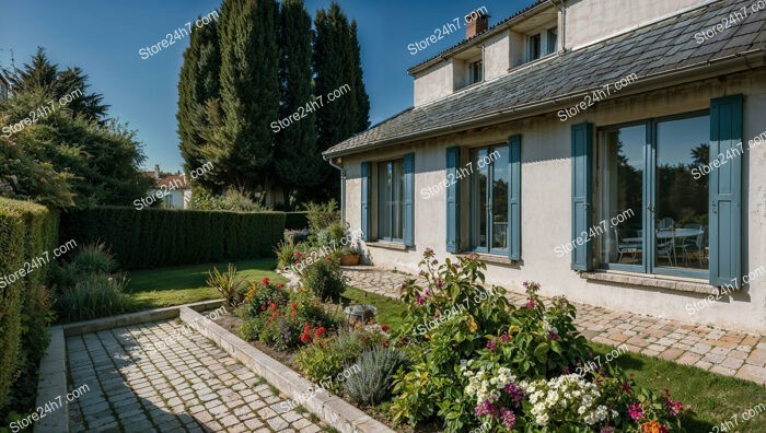 Charming French Suburban Home with Beautiful Garden Near Paris