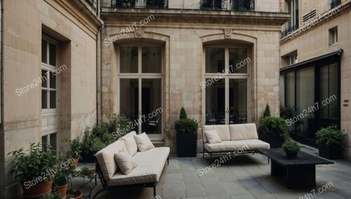 Apartment Terrace in a Prestigious French City