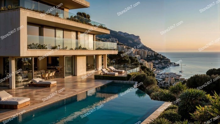 Villa with Stunning Mediterranean Sea Views Near Monaco