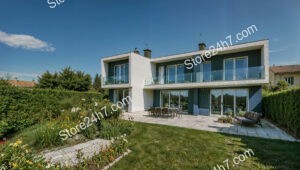 Suburban French Home with Spacious Garden Terrace