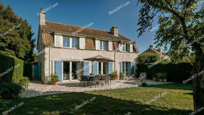 French Countryside House Near Blois with Inviting Patio