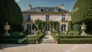 French Country Estate with Manicured Gardens and Classic Design