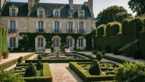 Classic French Country Estate with Manicured Gardens