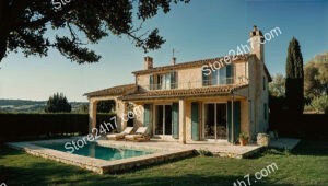 French Countryside Home with Pool and Garden