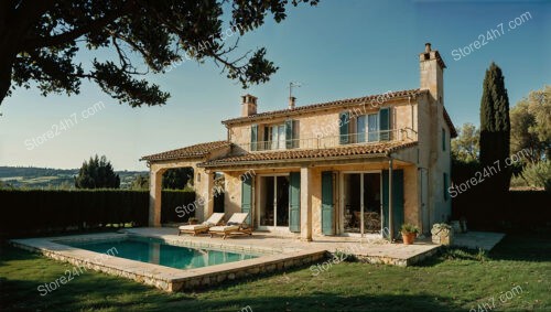 French Countryside Home with Pool and Garden