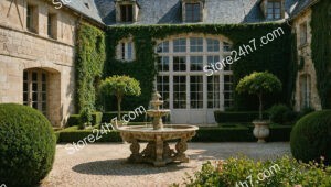 French Country Estate with Beautiful Architecture and Gardens