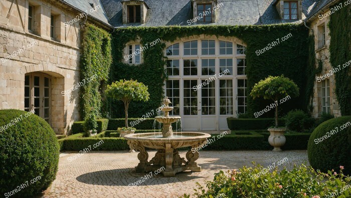 French Country Estate with Beautiful Architecture and Gardens