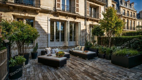 Charming French Townhouse with Elegant Outdoor Terrace
