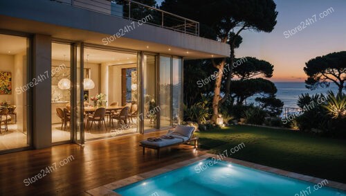Coastal Villa Overlooking the Mediterranean Sunset