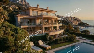 Mediterranean Villa Overlooking the Monaco Coastline