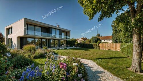 Modern Suburban Home with Beautiful Garden Near Paris