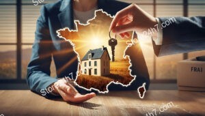 Unlocking New Beginnings: Realtor's Handing Over French Home Keys