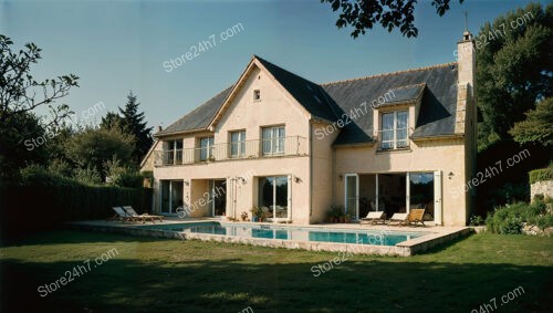Elegant French Country House with Pool and Garden