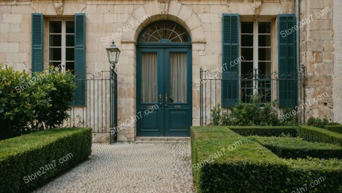 Charming French Country Manor with Green Shutters