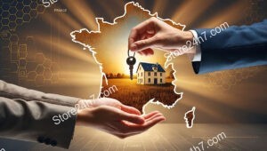 Handing Over New Home Keys in Beautiful France
