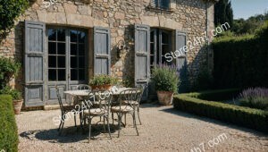 Charming Stone House with Rustic Courtyard in Southern France