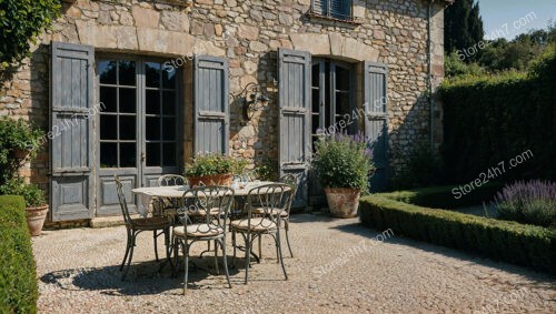 Charming Stone House with Rustic Courtyard in Southern France