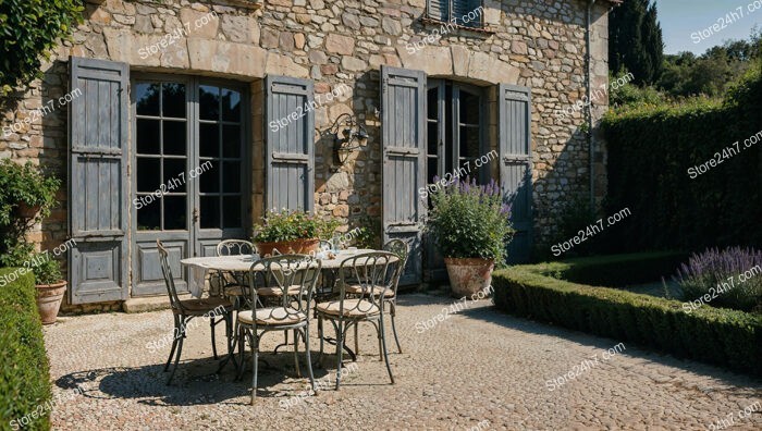 Charming Stone House with Rustic Courtyard in Southern France