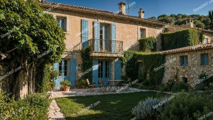 Charming Stone House with Balcony in Provence, France