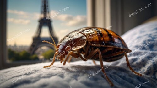 Bedbug Epidemic in Paris: Invasion Close-Up by Eiffel Tower