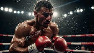 Boxing Titans in Epic Ring Showdown Under Blazing Lights
