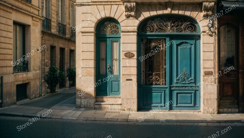 Charming Blue Doors of a Historic French City Residence