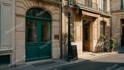 Charming Entrance of a Historic French City Residence