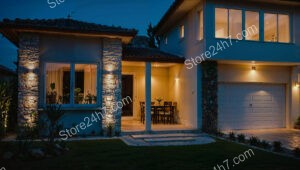 Charming Evening Ambiance of a French Riviera Home Near Nice