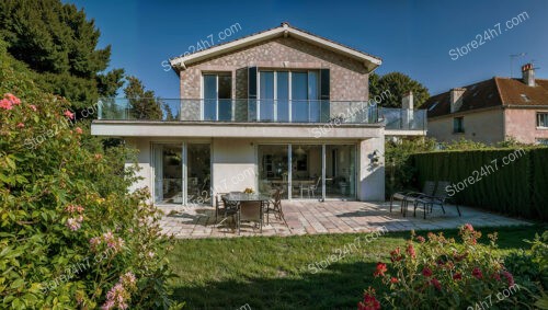 Charming Two-Story House in a Serene French Suburb