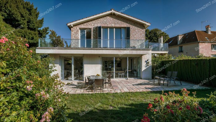 Charming Two-Story House in a Serene French Suburb