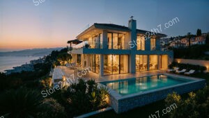 Cliffside Villa Overlooking the Mediterranean Near Nice, France