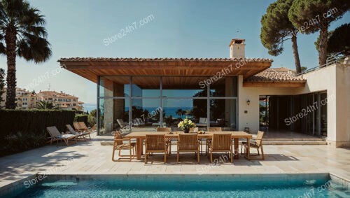 Coastal Villa with Pool and Spacious Outdoor Dining Area