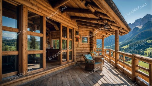 Cozy Log Cabin with Mountain and Valley Views