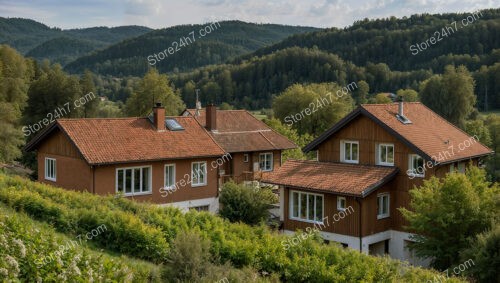 Cozy Rural Houses with Scenic Forested Mountain Views