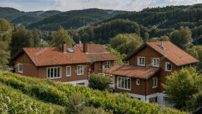 Cozy Rural Houses with Scenic Forested Mountain Views