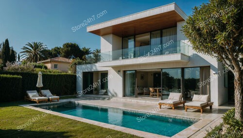 Elegant Coastal Villa with Pool and Garden Near Nice