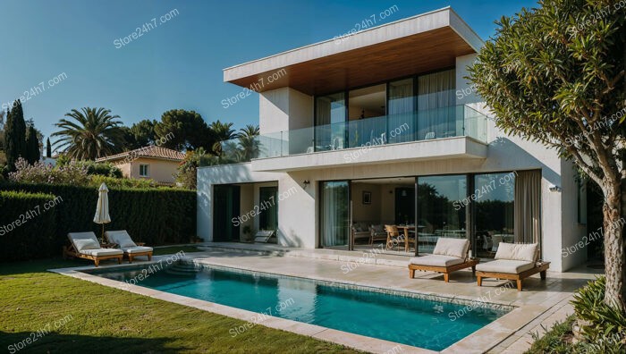 Elegant Coastal Villa with Pool and Garden Near Nice