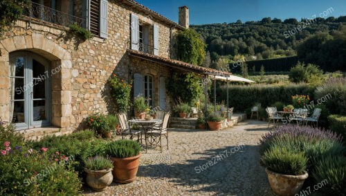 Elegant Stone House with Lavender Garden in Southern France
