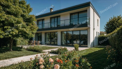 Elegant Suburban French House Near Paris with Scenic Garden