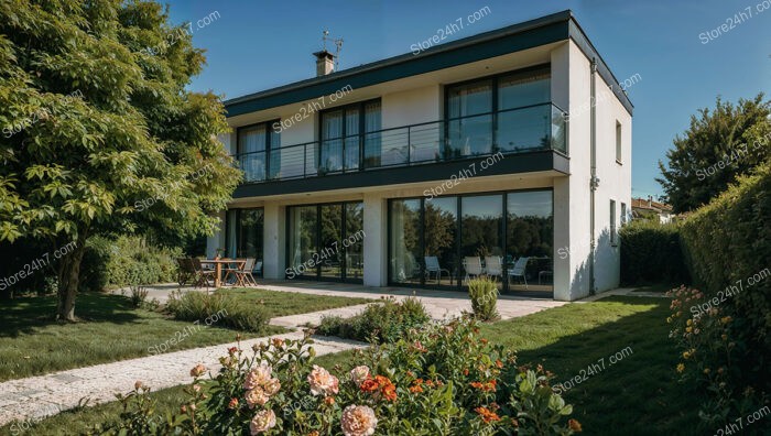 Elegant Suburban French House Near Paris with Scenic Garden