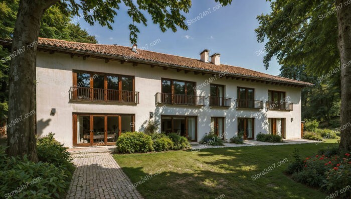 Elegant Two-Story German Countryside Home with Lush Gardens