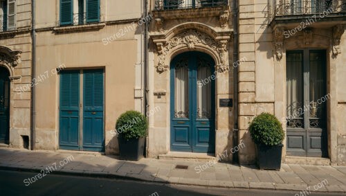 Entryway of Residential Building in Historic French City