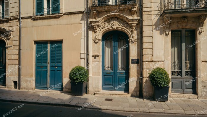 Entryway of Residential Building in Historic French City